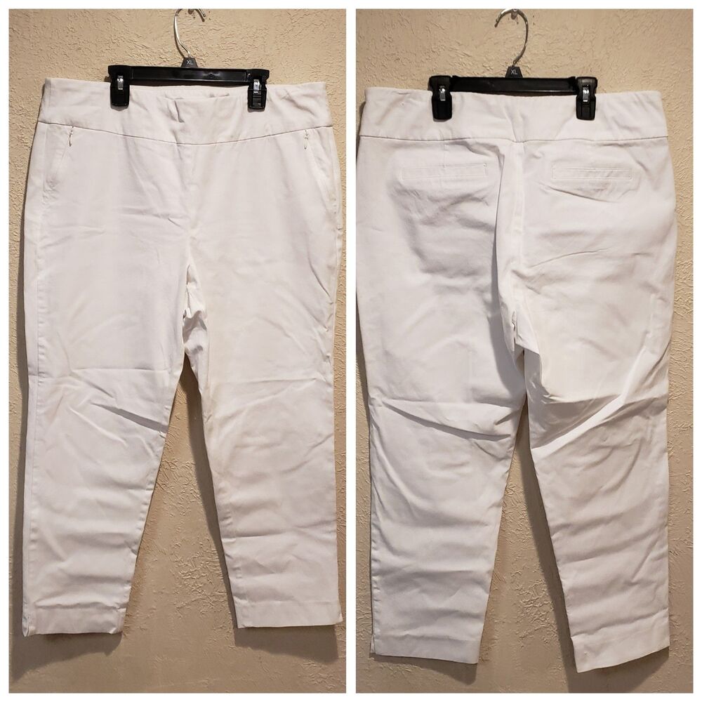 Soft surroundings white pull on jeans size PXL Office Business casual Attire